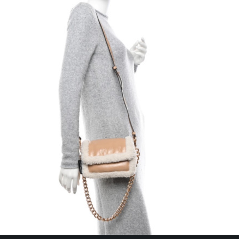 NWT MARC JACOBS
Lambskin Shearling The Mini Pillow Bag in Iced Coffee - Picture 13 of 13